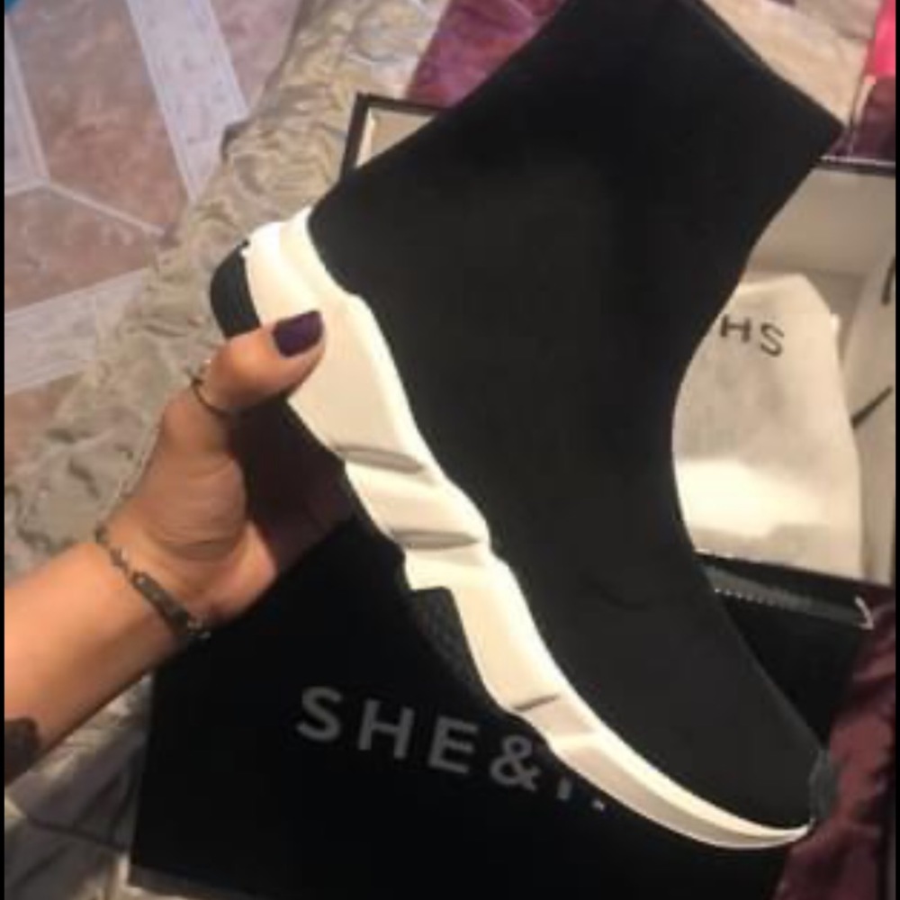 Shein chunky Sole Sock sock sneakers